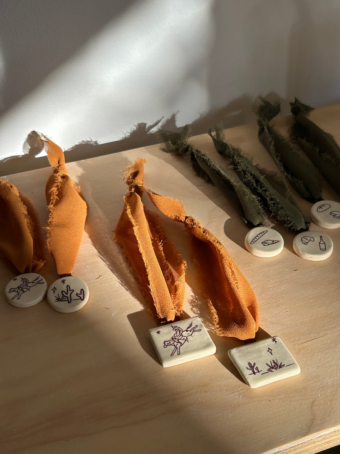 ornament: girl dinner (set of 4)