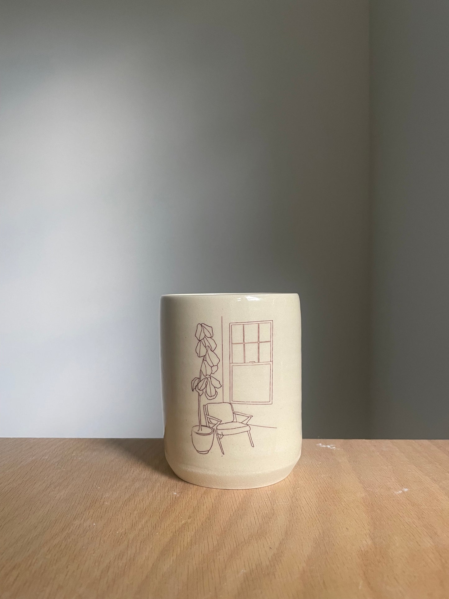 living room scene tumbler style II - speckle-free