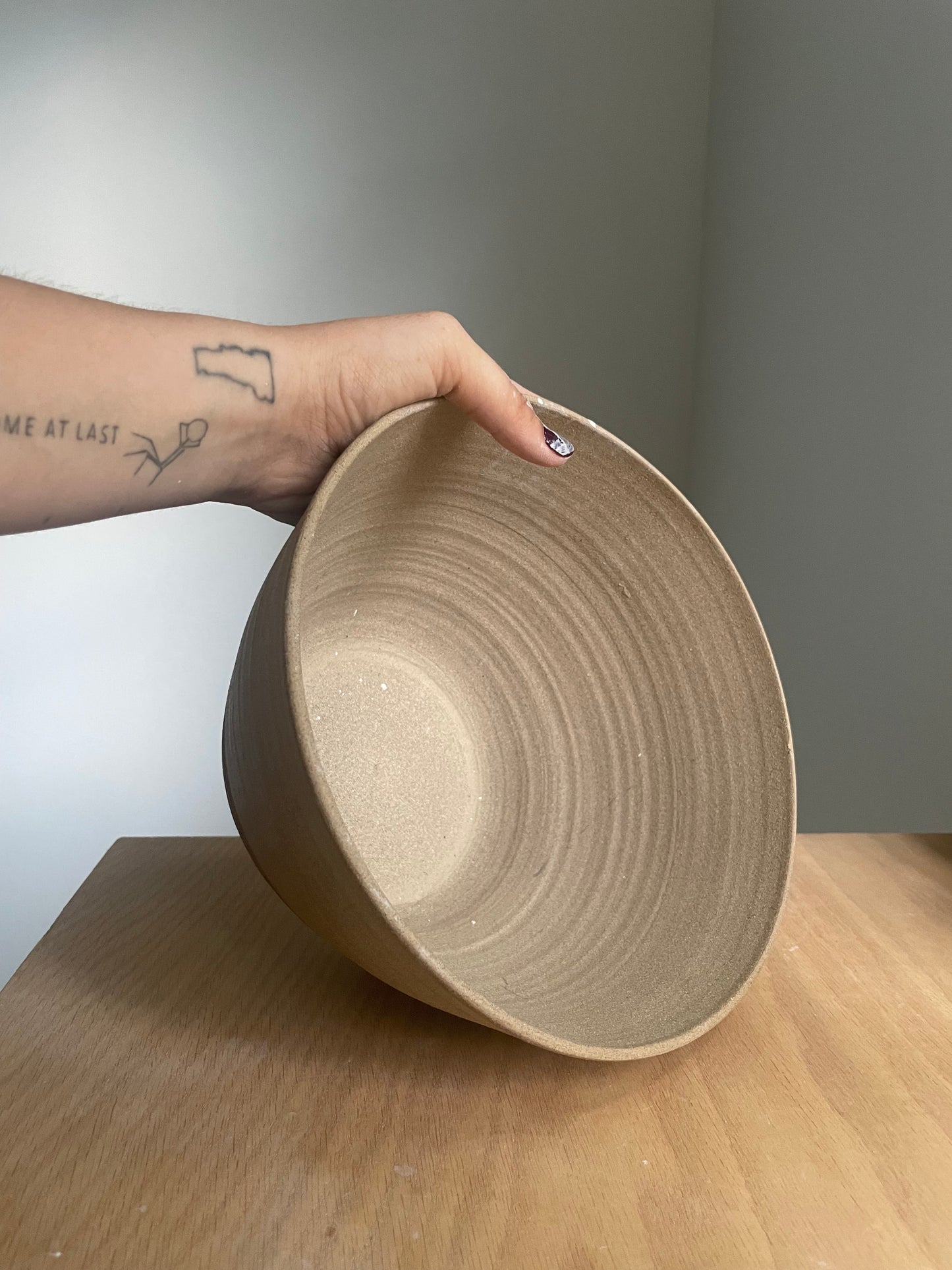 xl raw clay bowl