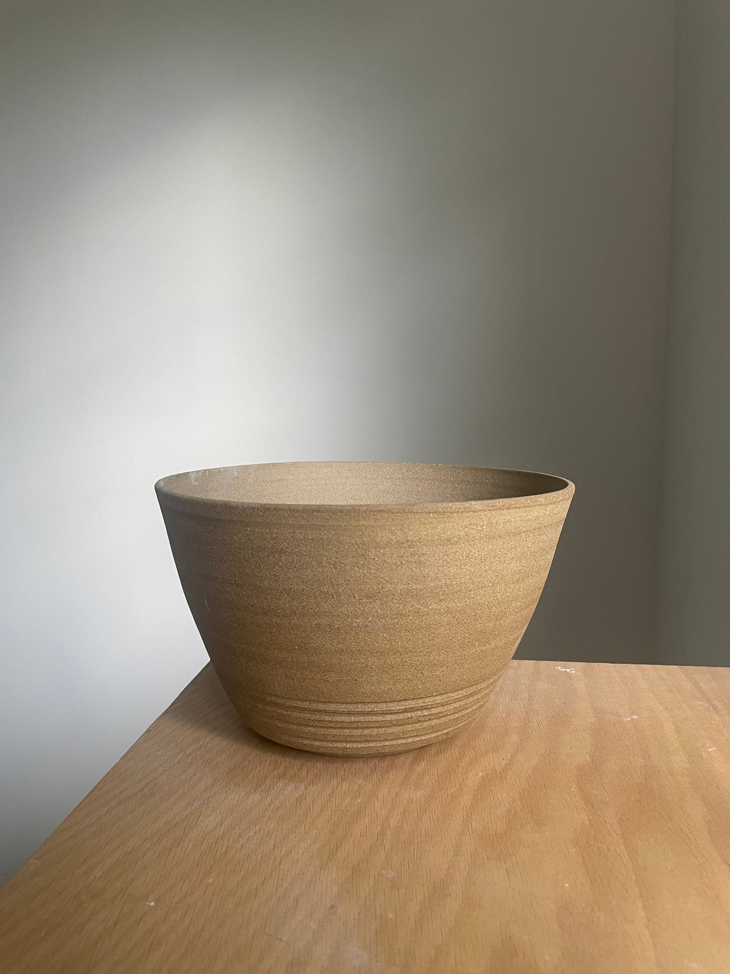 xl raw clay bowl