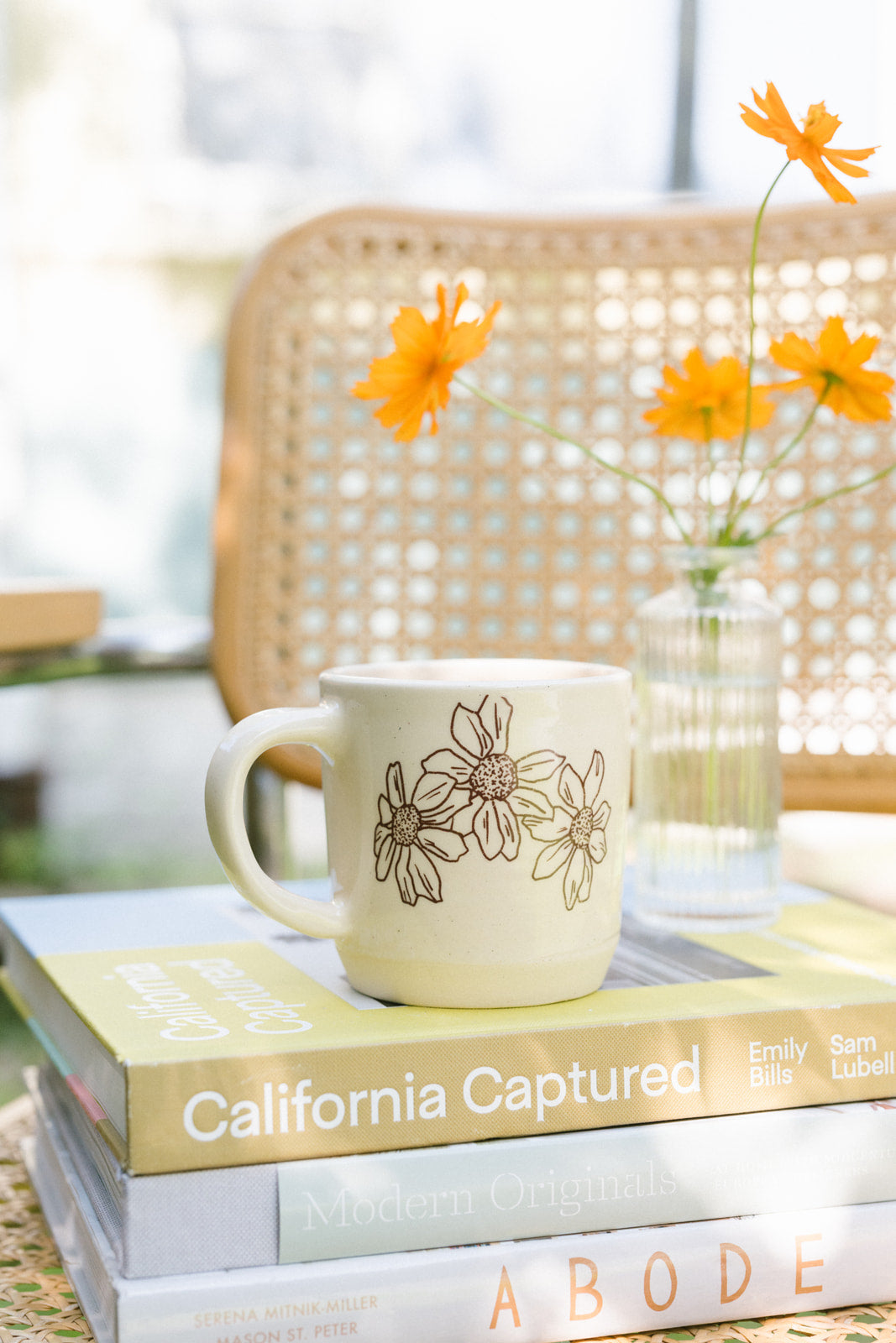 floral mug