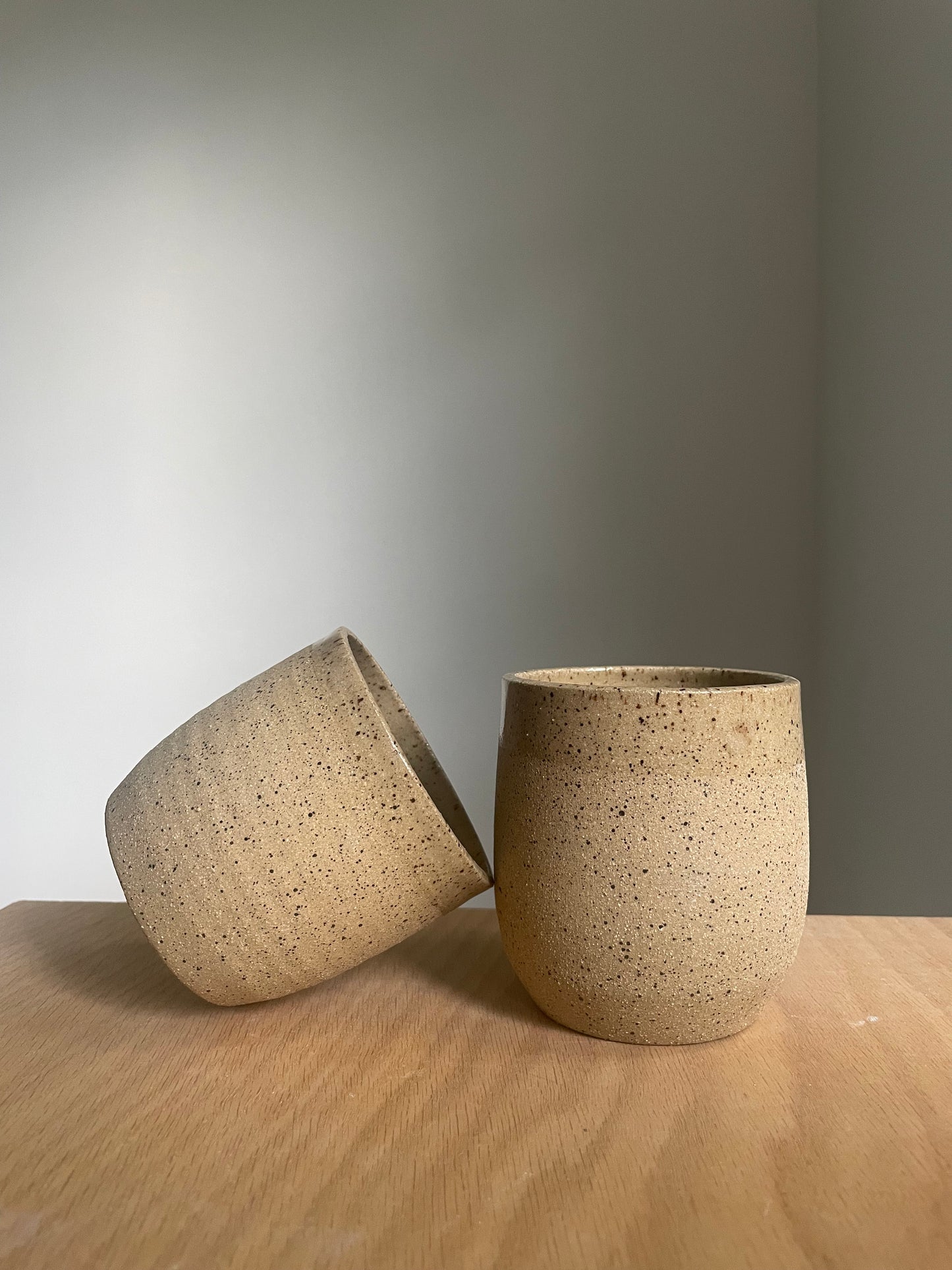 raw clay cup