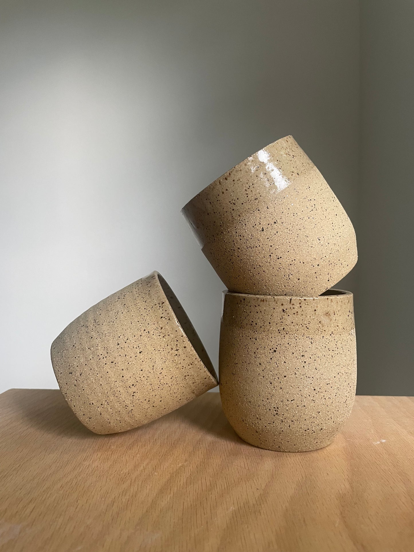 raw clay cup