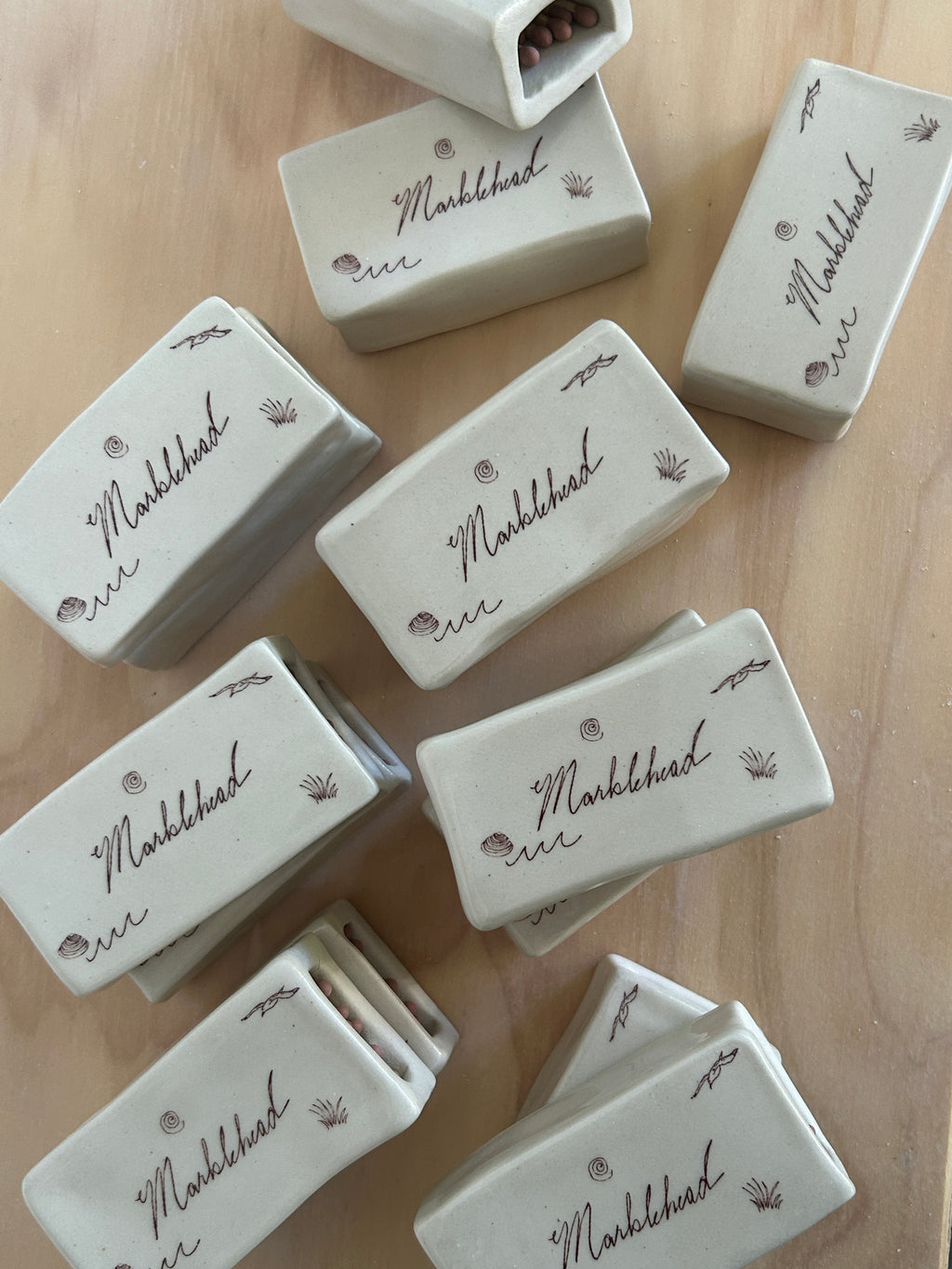 custom matchbox: black line drawings