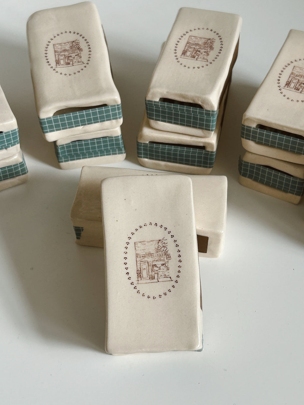 custom matchbox: black line drawings