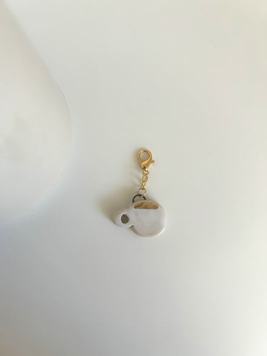 Cappuccino Charm with Gold