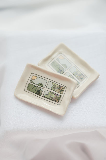 summer window ring dish - full color