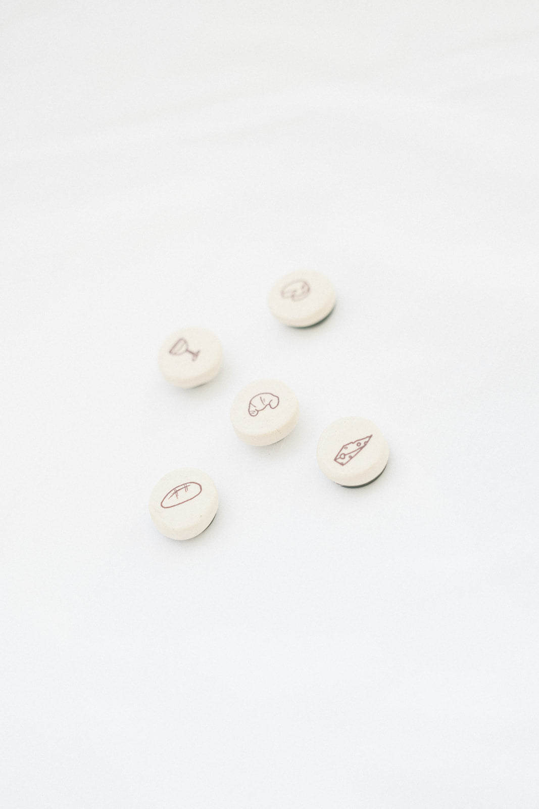 magnet: girl dinner (set of 6)