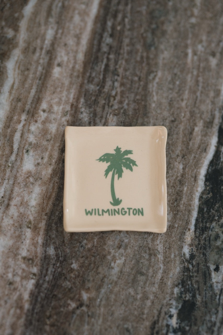 Wilmington, NC palm ring dish set