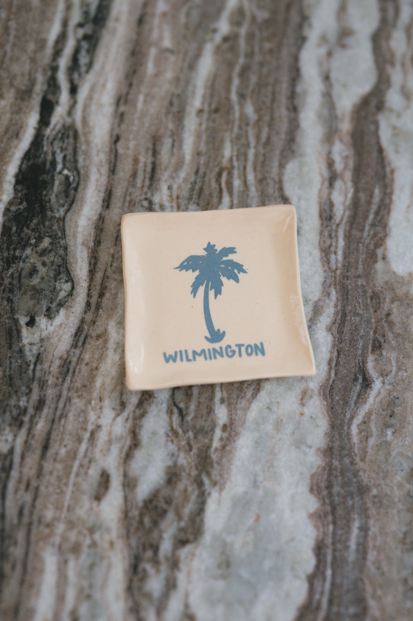 Wilmington, NC palm ring dish set
