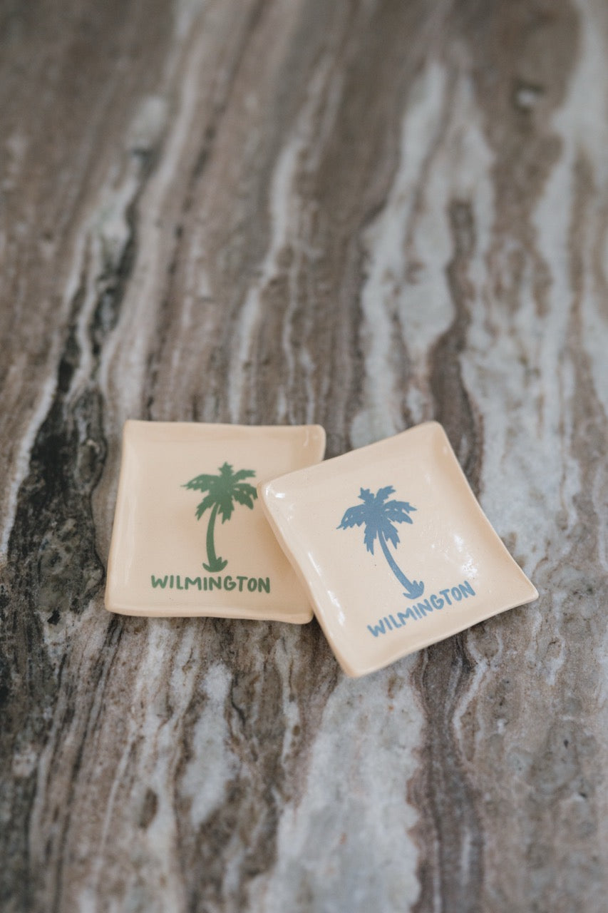 Wilmington, NC palm ring dish set