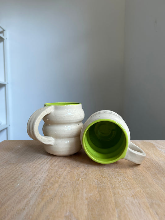 Curvy Mug: Lime Green