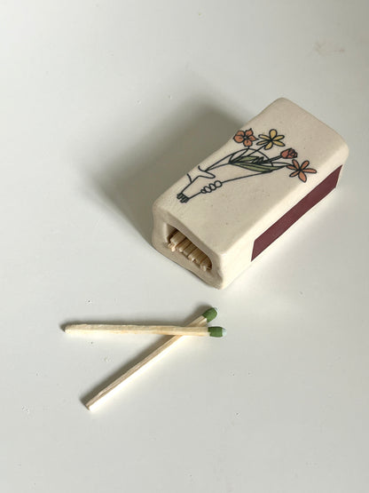 custom matchbox: color/line drawings - pop of color