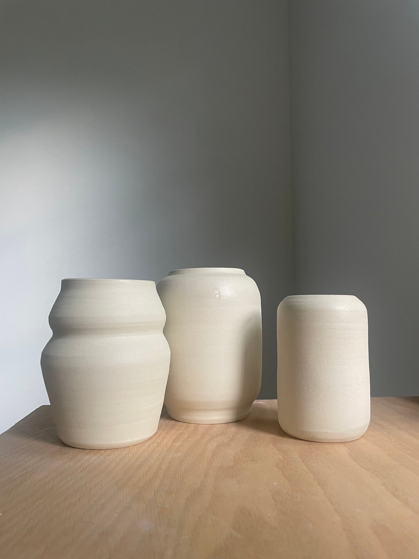 white clay vase style III