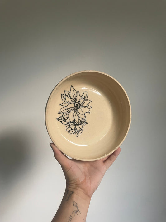 floral pasta bowl III