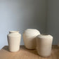 raw white clay bud vase style III