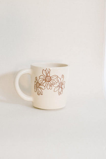 floral mug