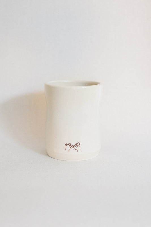 pinky promise thumb cup