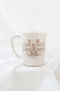custom mug: black line drawings