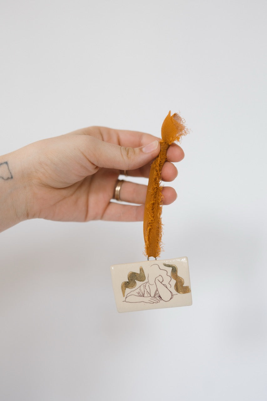 thinking about it ornament