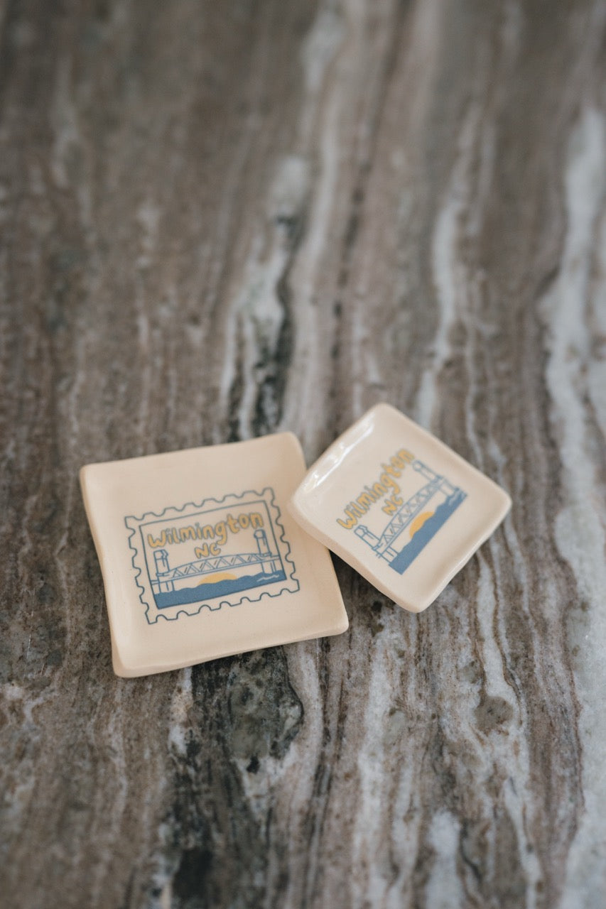 Wilmington, NC stamp ring dish