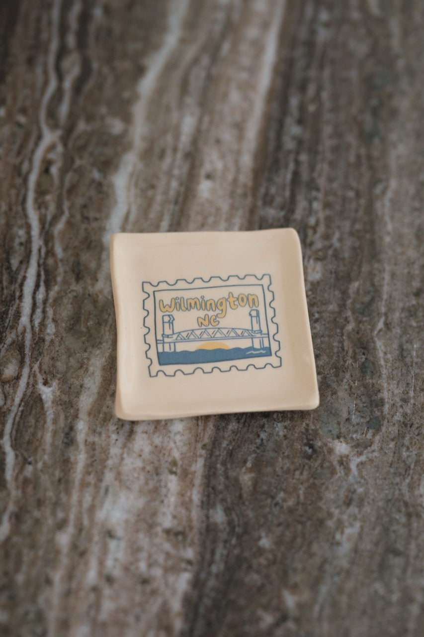 Wilmington, NC stamp ring dish