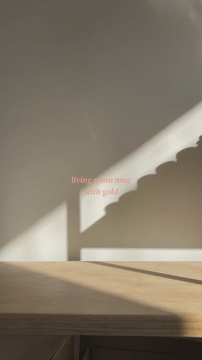 Living Room Mug w/ Gold